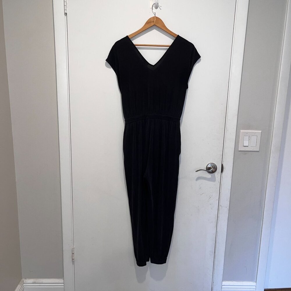 Express Black V-Neck Ruched Front Elastic Waistba… - image 5